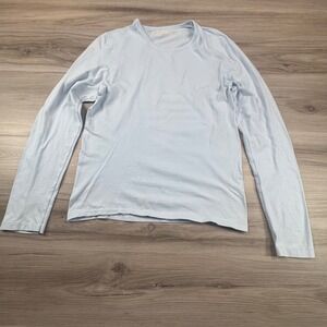 Gap Body Kids Light Blue Seamless Long Sleeve T Shirt XL Soft Girl Minimalist